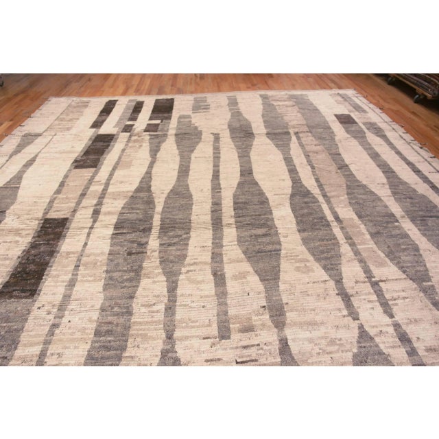 Tribal Nazmiyal Collection Large Tribal Modern Area Rug For Sale - Image 3 of 9