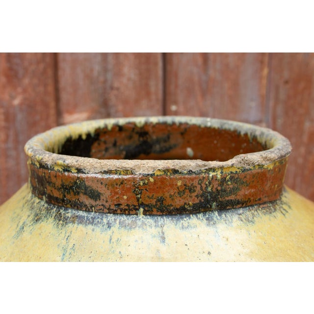 19th Century Antique Chinese Celadon Wine Earthenware Jar For Sale - Image 9 of 12