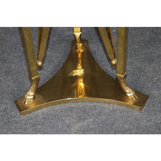 Maison Jansen 1960s Pair Maison Jansen Style Directoire Brass Pedestals For Sale - Image 4 of 8