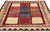 Mid-Century Modern Vintage Persian Lori Checkerboard Rug - 04'01 X 04'10 For Sale - Image 3 of 9
