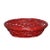 American Glossy Red Wicker Bread Basket For Sale - Image 3 of 7