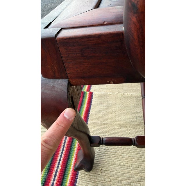 Late 18th Century A Very Fine Antique Chinese Export Hongmu Queen Anne Arm Chair, 18th Century For Sale - Image 5 of 18