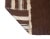 Mid 20th Century Brown Vintage Turkish Blanket Kilim Rug For Sale - Image 5 of 6