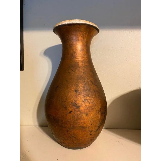 Ceramic 1980s Raku Pottery Ceramic Vase** For Sale - Image 7 of 7