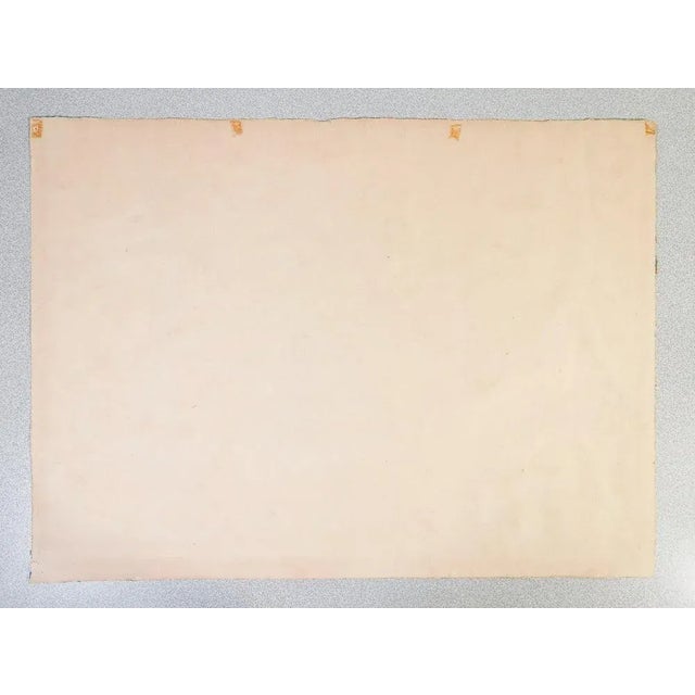 Enrico Paulucci, Abstract Composition, 1960s, Tempera on Paper, Framed For Sale - Image 8 of 9