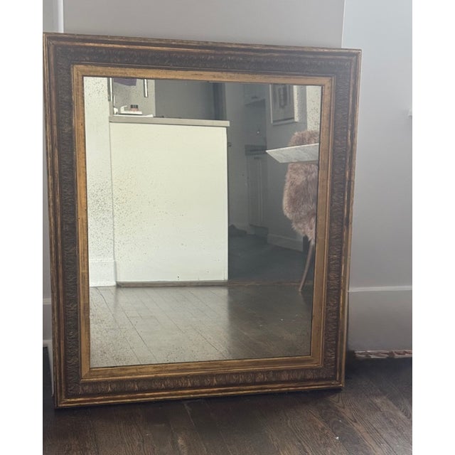 English 18th Century Gilt Framed Mirror For Sale - Image 3 of 3