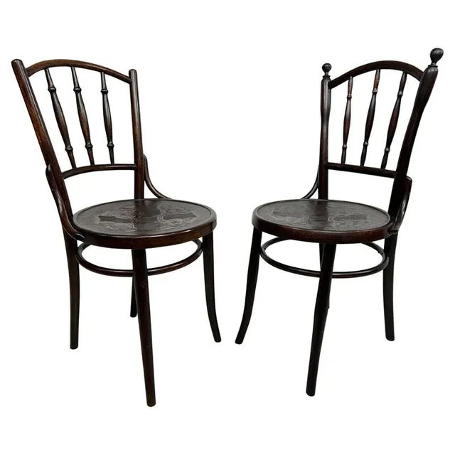 Set of Bentwood Dining Chairs from Thonet, 1920s For Sale - Image 11 of 11
