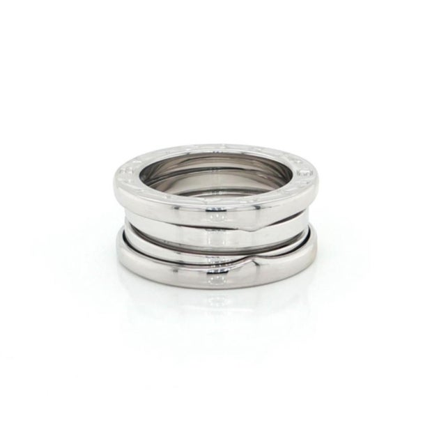 Mid 20th Century Mid 20th Century Bvlgari B.zero1 Three-Band Ring in 18k White Gold Size EU 49 US 4.5 For Sale - Image 5 of 7