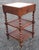 Brown 19th Century Jacobean Barley Twist Tiger Oak, Caned and Marble Inset Side Table For Sale - Image 8 of 14