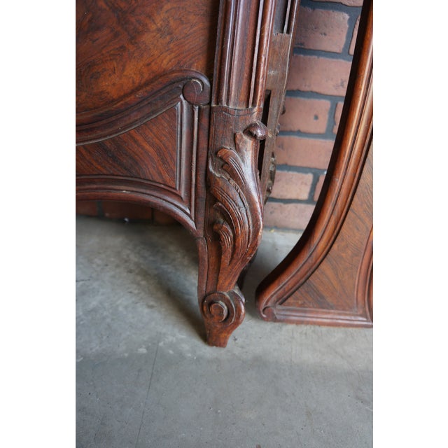 Antique French Rococo Bed For Sale - Image 4 of 7