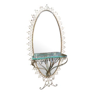 Console Mirror by Pierre Luigi Colli For Sale