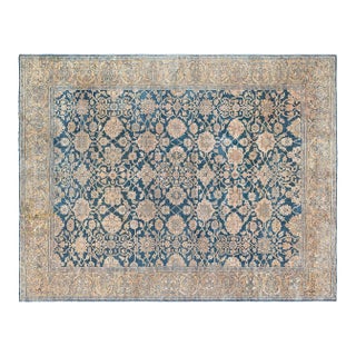 Fine Antique Persian Sultanabad Handmade Wool Rug For Sale