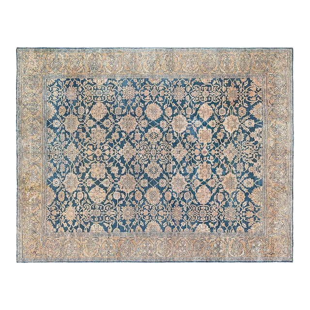 Fine Antique Persian Sultanabad Handmade Wool Rug For Sale