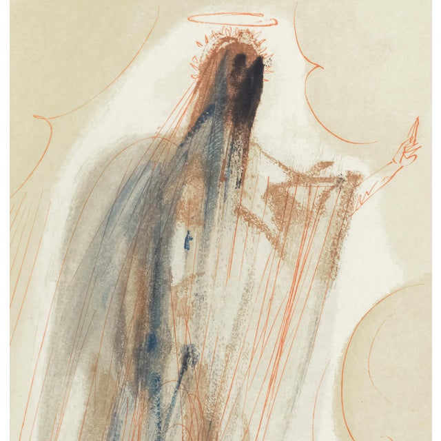 Salvador Dalí 1963 Dalí Divine Comedy Engraving Paradis Chant 30 "Arrivée Dans L'Empyrean" (Arrival in the Empyrean) For Sale - Image 4 of 9