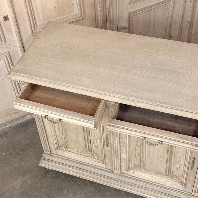 19th Century Louis XIV Style Stripped Oak Buffet For Sale - Image 16 of 18