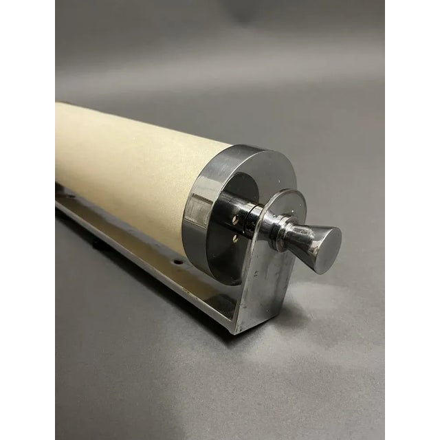 Silver Modernist Nickel Wall Light, 1930s For Sale - Image 8 of 10