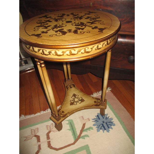 1980s 1980s Vintage Bombay Company French Design Accent Table Painted W/ Drawer For Sale - Image 5 of 12