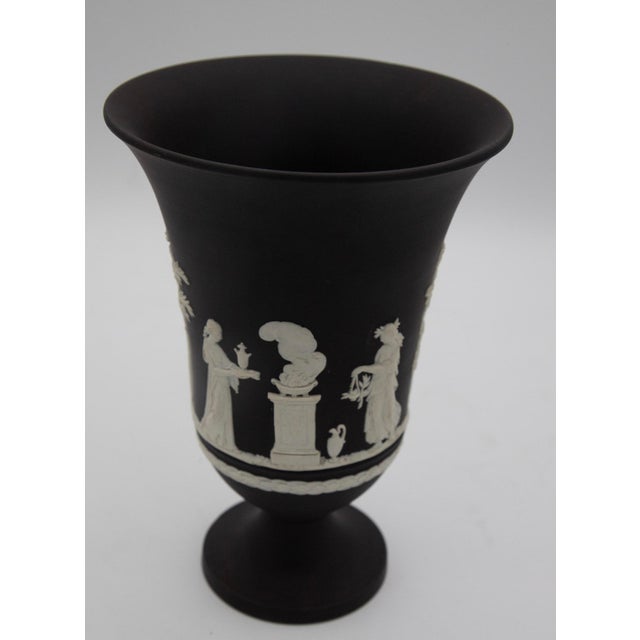 Wedgwood Black Basalt Neoclassical Vase - Sacrifice to Cupid - 7" H About the Maker Developed in the 18th century by...