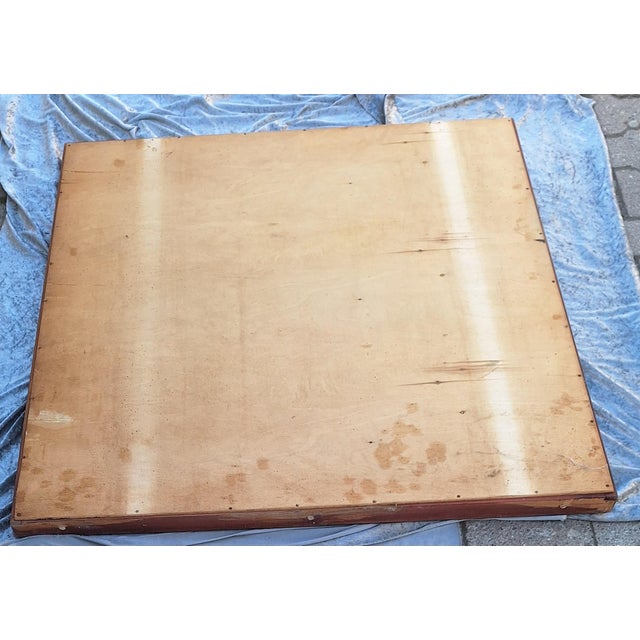 1930s German Art Deco Wall Mirror with Walnut Frame, 1930s For Sale - Image 5 of 7