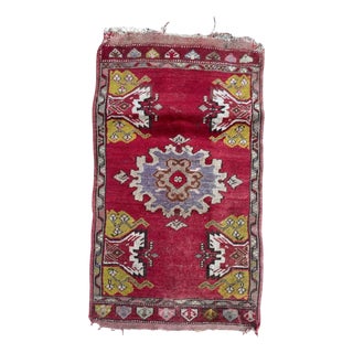 Mid-Century Turkish Yastik Rug from Bobyrugs, 1950s For Sale