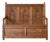 Mid 20th Century English Pine Carved Storage Bench For Sale