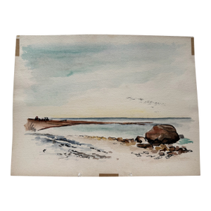 Henry Emil Salloch Original Watercolor on Paper Jones Reef.