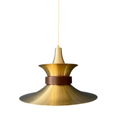 Large UFO Pendant Lamp with Orange Light For Sale