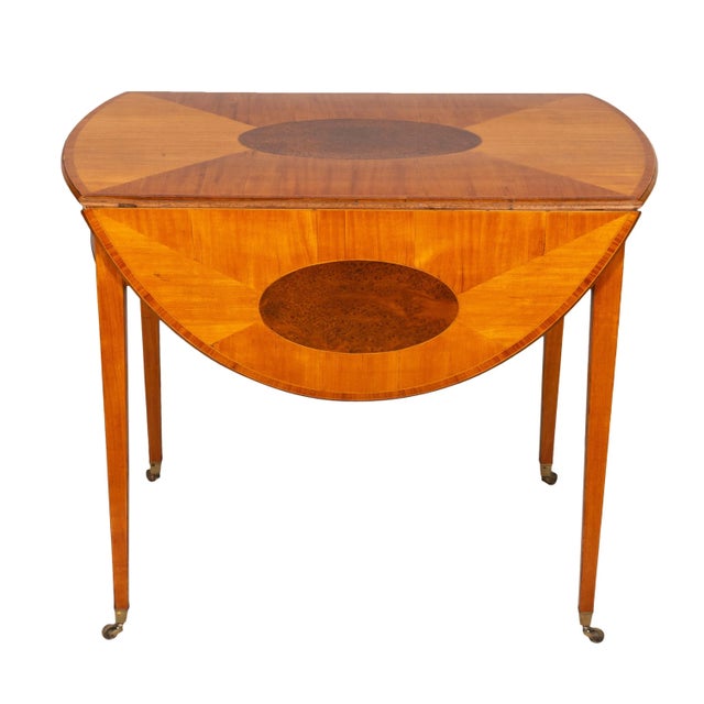Fine George III Satinwood And Amboyna Pembroke Table For Sale - Image 12 of 12