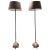 Bronze Floor Lamps by Jan Des Bouvrie for Quasar, 1990, Set of 2 For Sale