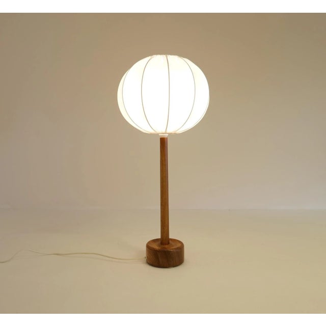 Midcentury Solid Teak Table Lamp, Sweden, 1960s For Sale - Image 13 of 14