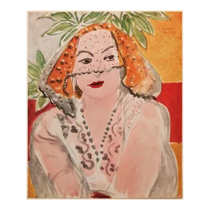 1946 Henri Matisse "Woman With Violet", First Edition Period Parisian Lithograph