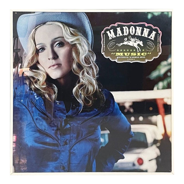 Italian Post-Modern Print of the Album Music by Singer Madonna, 2000s For Sale