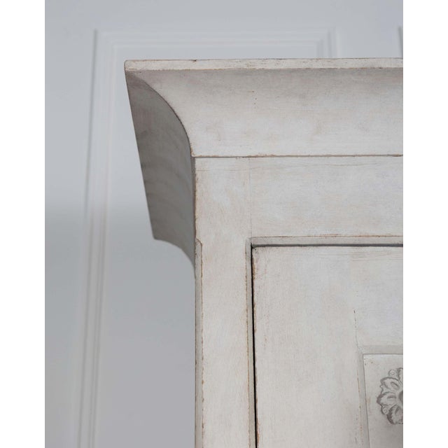 Gustavian (Swedish) Swedish Painted Linen Closet with Shelves, Circa 1890 For Sale - Image 3 of 11