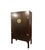 Chinese 87" Tall Antique Chinese Tapered Cabinet With Large Brass Hardware For Sale - Image 3 of 5