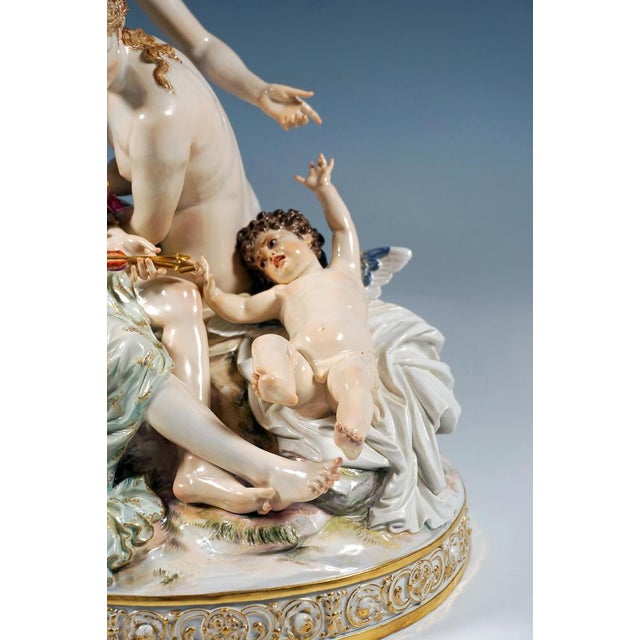 Allegorical Group the Disarming of Cupid by E. Andresen for Meissen, Germany, 1890 For Sale - Image 10 of 15