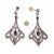 Victorian Early 20th Century Victorian Pear Sapphire & Diamond Dangle Earrings - 2 Pieces For Sale - Image 3 of 5