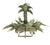 Hollywood Regency A Vintage Hollywood Regency-Style Bamboo Palm Tree Chandelier. For Sale - Image 3 of 11