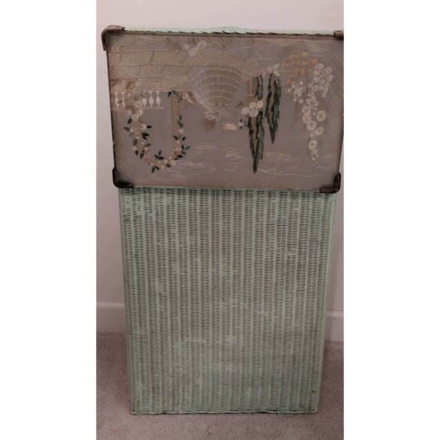 Antique Wicker Storage Piece/ Hamper For Sale - Image 4 of 12