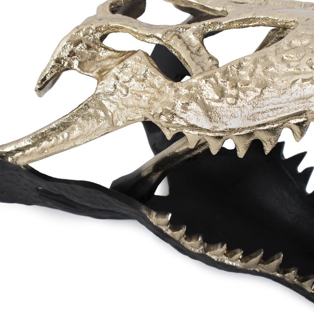 Kenneth Ludwig Chicago Freddy Croc Sculpture- Small For Sale - Image 4 of 11