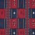 Sample - Schumacher Aravali Patchwork Fabric in Cerise & Ink For Sale