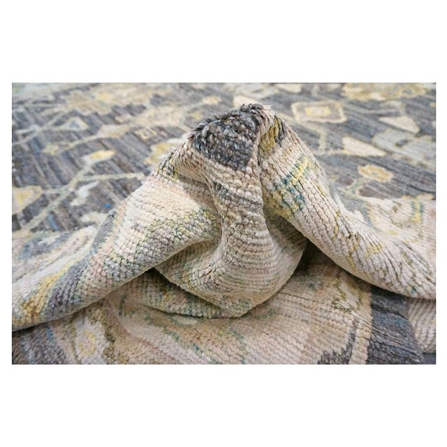 21st Century Turkish Oushak Wool 9X13 Gold, Ivory & Gray Handmade Area Rug #1144102 For Sale - Image 11 of 11