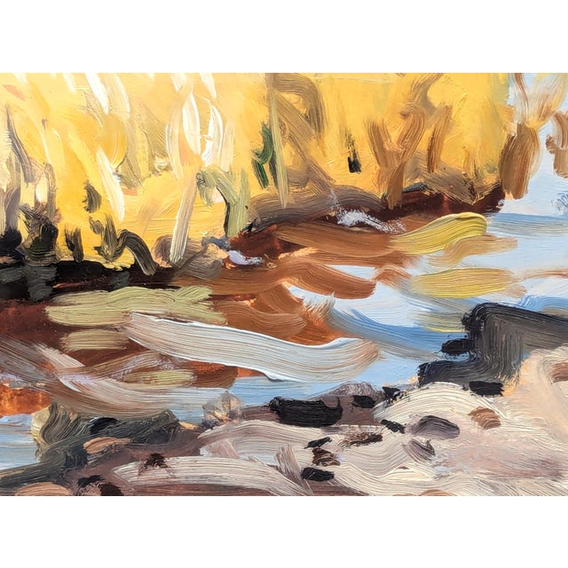 Abstract Philip Koch "Marsh Grass" Contemporary Colorful Wetlands Landscape Oil Painting, 20th Century For Sale - Image 3 of 12