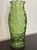 Vintage 1960s Century Small Avocado Green Pressed Glass Vase For Sale In Orlando - Image 6 of 12
