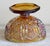Vintage l.e. Smith Heritage Amber Carnival Glass Oval Pedestal Compote Bowl For Sale - Image 11 of 13