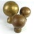 Vintage Brass Spheres Details, France, Set of 3 For Sale - Image 4 of 10