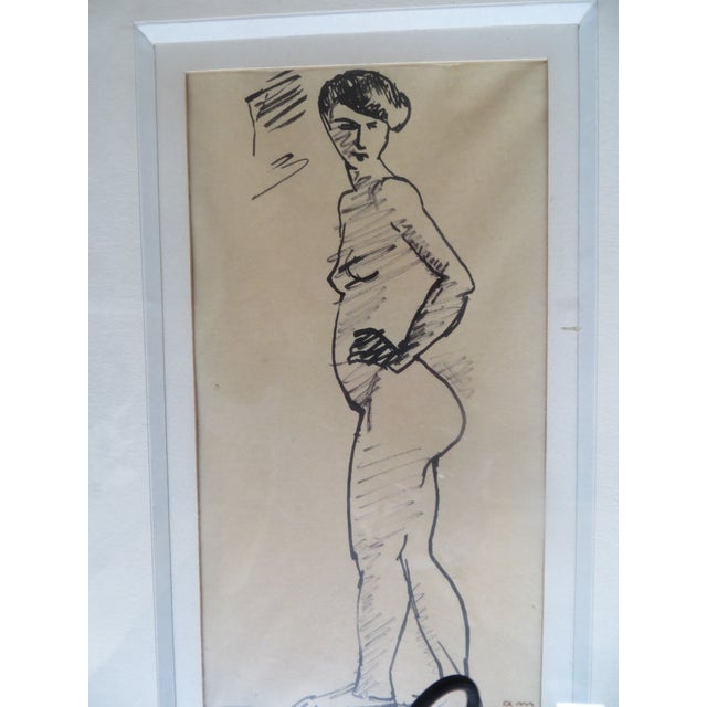 Figurative 1920s Nude by Albert Marquet Original Drawing With Monogram For Sale - Image 3 of 6