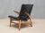 Lounge Chair in Black Leather, Oak & Teak by Arne Hovmand Olsen for J.L. Møllers, Denmark, 1952 For Sale - Image 12 of 15