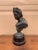 Classical Verdigris Brass Bust of Apollo Belvedere For Sale - Image 10 of 11