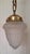 Metal Antique French Teardrop Lamp with Frosted Relief Glass Shade on Brass Mount, 1900s For Sale - Image 7 of 9