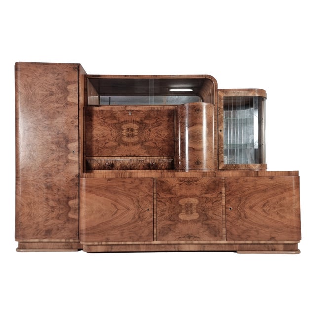 Art Deco Display Sideboard, 1940s For Sale